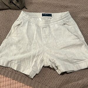 XS Linen Blend Shorts - Abercrombie & Fitch